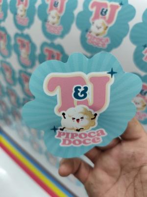 3.000 Adesivos Vinil 5x5 cm      Vai no Freezer e à prova dágua!