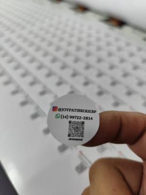 500 Adesivos Vinil 3x3 cm      Vai no Freezer e à prova dágua!