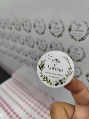 2.000 Adesivos Vinil 3x3 cm      Vai no Freezer e à prova dágua!