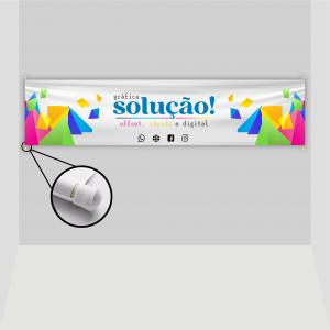 Faixa 250x80cm Lona 280g  Colorido Brilho Madeira e Ilhós nas 4 pontas 